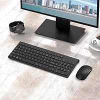 JOYACCESS Wireless Billentyűzet és Egér Szett, Ergonomikus, Hordozható, 2400 DPI, Fekete 7