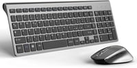 JOYACCESS Wireless Egér és Billentyűzet Szett Numerikus Billentyűzettel Ergonomikus Fekete 1