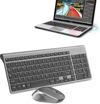 JOYACCESS Wireless Egér és Billentyűzet Szett Numerikus Billentyűzettel Ergonomikus Fekete 2