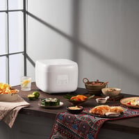 JOYAMI Mini Rizsfőző 0,8L Tapadásmentes Edénnyel 1-3 Személyre Fehér 7