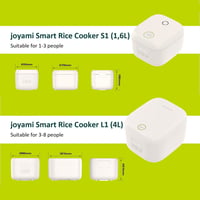 JOYAMI Mini Rizsfőző 0,8L Tapadásmentes Edénnyel 1-3 Személyre Fehér 5