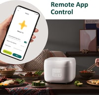 JOYAMI Mini Rizsfőző 0,8L Tapadásmentes Edénnyel 1-3 Személyre Fehér 4