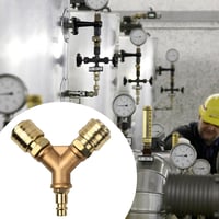 Joyan sűrített levegő Y elosztó gyorscsatlakozóval - 1/4" AG - réz (NW 7.2) 6