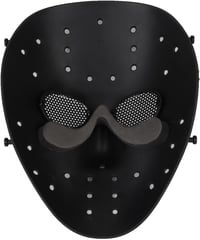 JOYASUS Fém Háló Maszk Ezüst-Fekete Halloween Jelmez Cosplay Maszkball 4