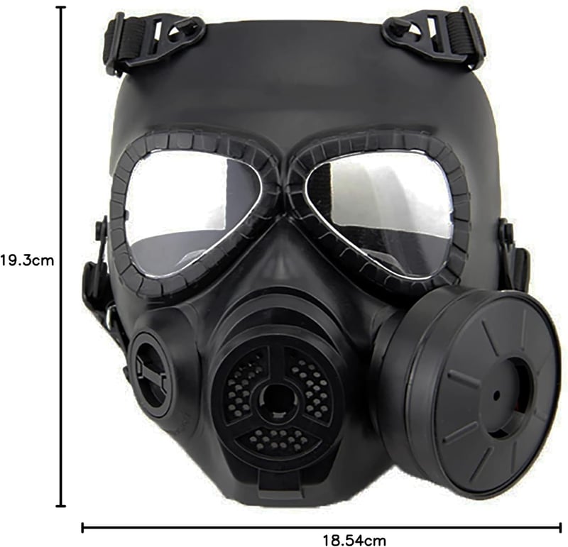 JOYASUS M04 Taktikai Gázálarc Turbo Ventilátorral Airsoft Paintball Védelem