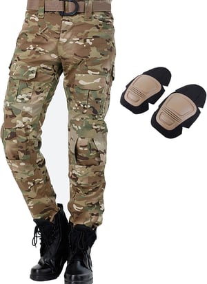 Pantaloni Cargo JOYASUS cu Genunchiere și Buzunare Multiple – Mărimea XXL