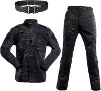 JOYASUS Taktikai Katonai Egyenruha Szett Vadászati Camoflage Kabát és Nadrág Öv L-es méret 1