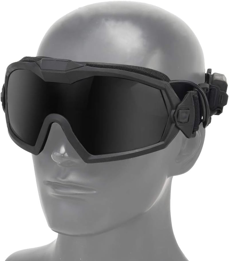 JOYASUS Taktikai Védőszemüveg Airsoft Paintball Síelés - Páramentesítő Fekete Polikarbonát Lencse Állítható Szíj