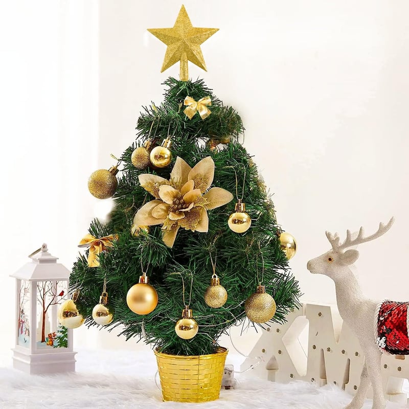Joyblossom 120 db-os Karácsonyi Gömb Szett - Piros és Arany Műanyag Gömbdíszek Csillag Csúcsdísszel, Újrafelhasználható Karácsonyfadíszek Be