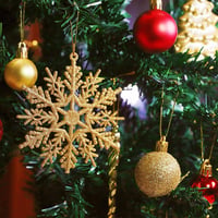 Joyblossom 120 db-os Karácsonyi Gömb Szett - Piros és Arany Műanyag Gömbdíszek Csillag Csúcsdísszel, Újrafelhasználható Karácsonyfadíszek Be 7