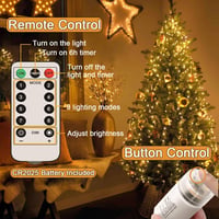 Joycome svjetlosni niz 2 m 200 LED božićnih lampica na baterije za unutarnje uređenje 4