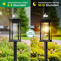 JOYCREATOR napelemes LED kerti lámpa IP65 vízálló - 6 db 2