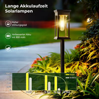 JOYCREATOR napelemes LED kerti lámpa IP65 vízálló - 6 db 4