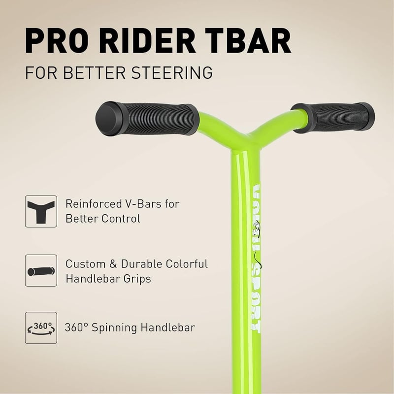 Joycruise Profi Trükk Roller - 360° Kormányzás, 100 mm Kerekek, Alumínium Váz, 6+ Éves Gyerekeknek, Freestyle Kaszkadőr Roller, 100 kg Teher