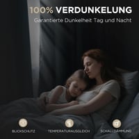 Joydeco 100% Opaque Blackout Függöny Hurokkal, Termikus Hővédelem 5