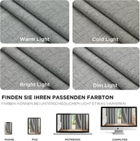 Joydeco 100% Opaque Függöny Hurokkal, Lenvászon Hatás, Sötétítő Hőtartó Függöny 9