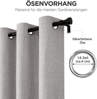 Joydeco 100% Opaque Sötétítő Függöny Szövethatás 2db Hőszigeteléssel 5