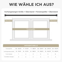 Joydeco DEY2A Állítható Fehér Függönykarnis 81-198 cm Alumínium Végzáróval 8