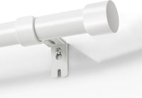 Joydeco DEY2A Állítható Fehér Függönykarnis 81-198 cm Alumínium Végzáróval 1