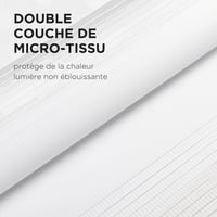 Joydeco Dupla Roletta 75x130 cm Klemmfix Fényáteresztő és Sötétítő Fehér 4