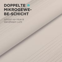 Joydeco dvojitá roleta bez vŕtania, s upevnením klemmfix, polopriehľadná a zatemňujúca, svetlá béžová, 45x100 cm (šírka látky 41 cm) 7