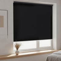 Zatemňovacia roleta Joydeco Klemmfix bez vŕtania, čierna, 120x130 cm, tepelnoizolačná, 100 % ochrana pred zrakom a slnkom, bezdrôtová, na okná do spálne a obývačky 2
