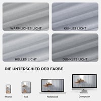 Perdele din in Joydeco Gri-Verde 245x132cm cu Inele, 2 buc, pentru Dormitor și Sufragerie 3