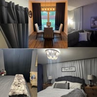 Joydeco Sötétítő Függöny 2db 245x140cm Szürke-Fehér Zajcsökkentő 3