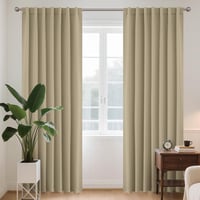 Joydeco Thermal Blackout Függöny 2db 225x140cm Bézs Sötétítő Függöny 1