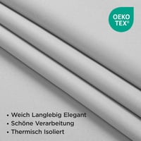 Joydeco Sötétítő Függöny 2db 245x140cm Szürke-Fehér Zajcsökkentő 2