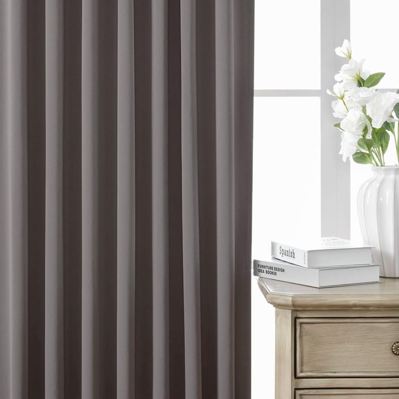Joydeco sötétítő függöny szett 2 darab 260x140 cm szürke zajcsökkentő
