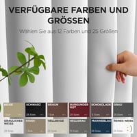 Joydeco Sötétítő Függöny Szövetből 210x132cm Fehér Hőszigeteléssel 7