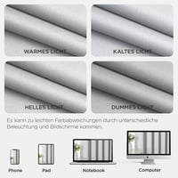 Joydeco Sötétítő Függöny Szövetből 210x132cm Fehér Hőszigeteléssel 6