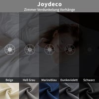 Joydeco sötétítő függöny szett 2 darab 260x140 cm szürke zajcsökkentő 7