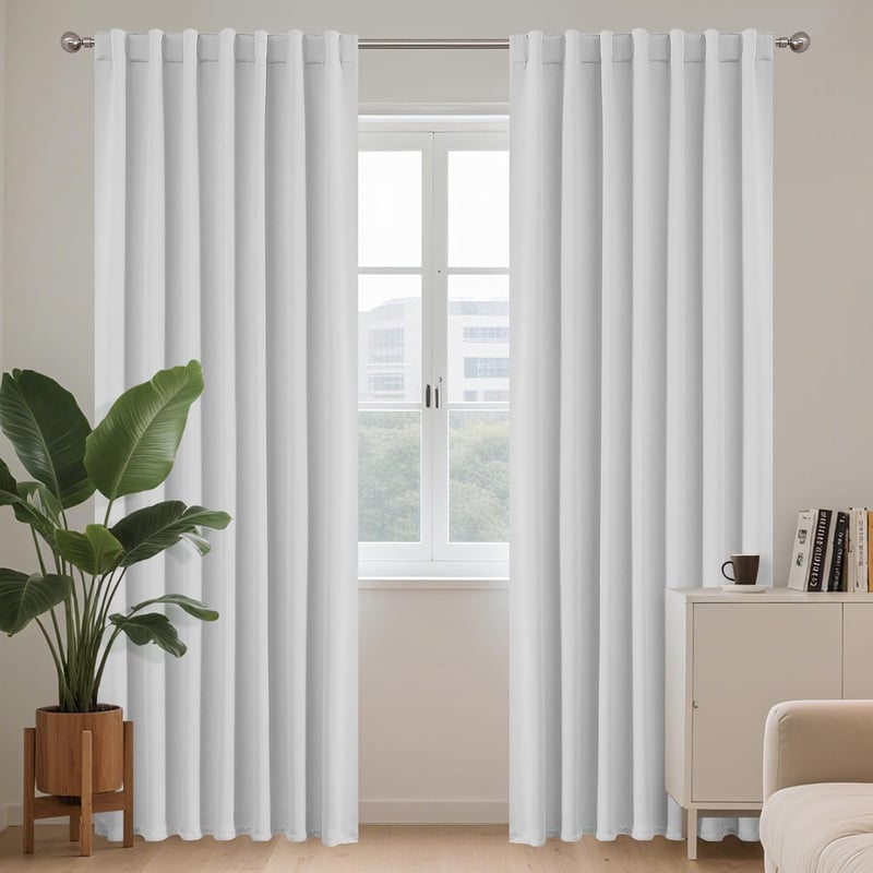 Joydeco Tendere sötétítő termofüggöny 2 db - fehér - 135×240 cm