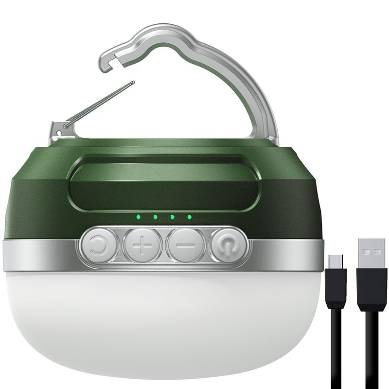 Lampă de camping LED JOYEKY cu schimbare de culoare RGB, baterie 8400 mAh, încărcare USB-C, 5 moduri de iluminare, luminozitate reglabilă continuu, rezistentă la apă, magnet puternic, pentru drumeții și întreruperi de curent
