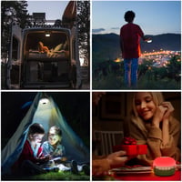 Lampă de camping LED JOYEKY cu schimbare de culoare RGB, baterie 8400 mAh, încărcare USB-C, 5 moduri de iluminare, luminozitate reglabilă continuu, rezistentă la apă, magnet puternic, pentru drumeții și întreruperi de curent 7