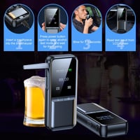 JoyFan Alkoholteszter Digitális LCD Kijelzővel, USB Töltéssel, Professzionális Alkoholmérő 4