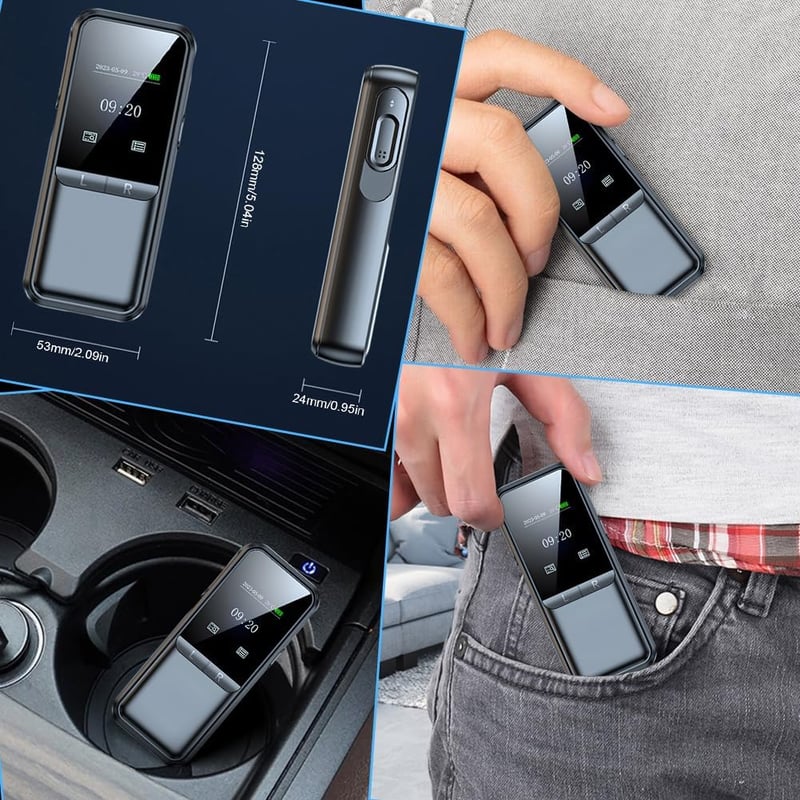 JoyFan Alkoholteszter Digitális LCD Kijelzővel, USB Töltéssel, Professzionális Alkoholmérő