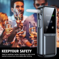 JoyFan Alkoholteszter Digitális LCD Kijelzővel, USB Töltéssel, Professzionális Alkoholmérő 6