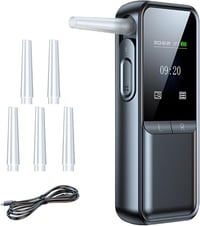 JoyFan Alkoholteszter Digitális LCD Kijelzővel, USB Töltéssel, Professzionális Alkoholmérő 1