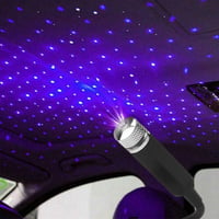 JoyFan USB Autós Csillagos Égbolt Projektor - Lila LED Hangulatvilágítás Állítható Fényeffektekkel - Tetőre Szerelhető Éjszakai Fény 1