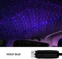 JoyFan USB Autós Csillagos Égbolt Projektor - Lila LED Hangulatvilágítás Állítható Fényeffektekkel - Tetőre Szerelhető Éjszakai Fény 3