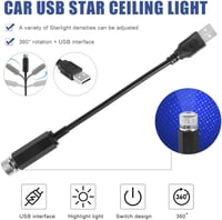 JoyFan USB Autós Csillagos Égbolt Projektor - Lila LED Hangulatvilágítás Állítható Fényeffektekkel - Tetőre Szerelhető Éjszakai Fény 7