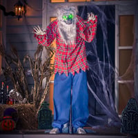 JOYIN 170 cm Animatronikus Farkas Halloween Dekoráció Hangra és Fényre Érzékeny 6