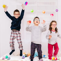 JOYIN Set 24 Mingi Săritoare din Cauciuc de 32 mm pentru Copii, Cadouri de Petrecere, Pachețele de Ziua de Naștere, Umplutură pentru Calendar de Advent, Cadou de Crăciun 8