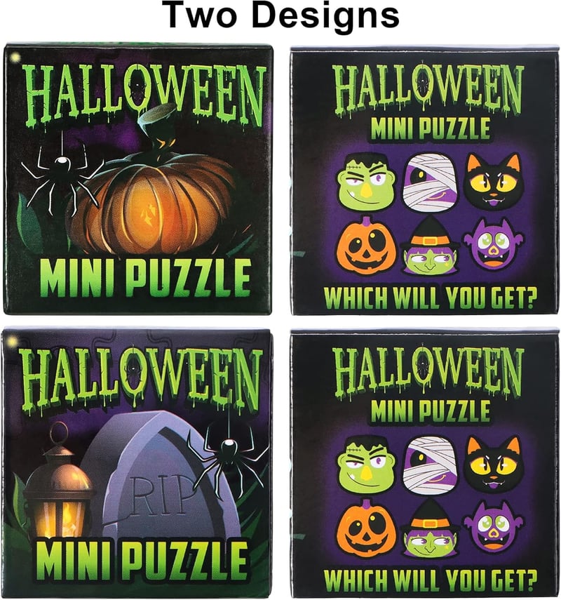 JOYIN 36 darabos Halloween puzzle szett vak dobozban 6 karakterrel gyerekeknek