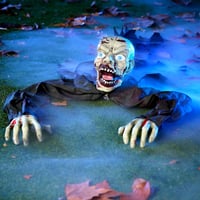 JOYIN Halloween Animált Zombi Kert Dekoráció Hangeffektussal és Villogó Szemekkel 7