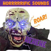 JOYIN Halloween Animált Zombi Kert Dekoráció Hangeffektussal és Villogó Szemekkel 5