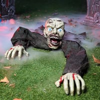 JOYIN Halloween Animált Zombi Kert Dekoráció Hangeffektussal és Villogó Szemekkel 4